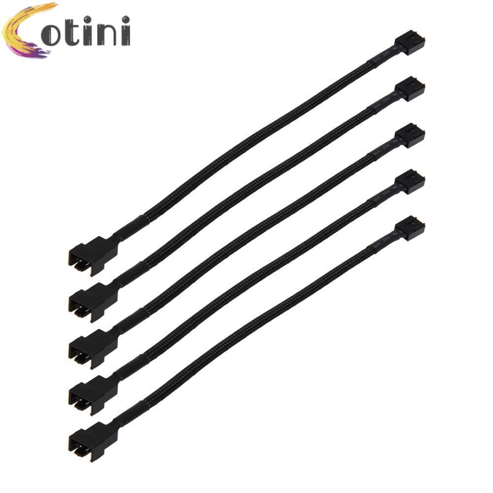 Dây Cáp Nối Dài 12 Trong 5 Cái 4 Pin Pwm Cho Quạt Máy Tính