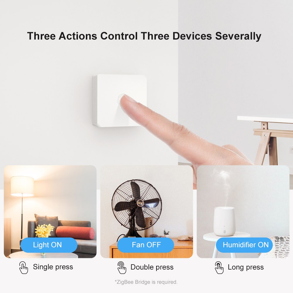 Nút bật tắt không dây SONOFF cao cấp chuyên dụng cho Sonoff Snzb-01 Zigbee