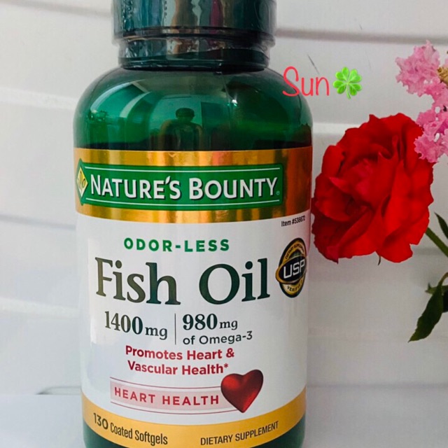 Dầu Cá Fish Oil- Nature’s Bounty 130 viên Chuẩn Mỹ