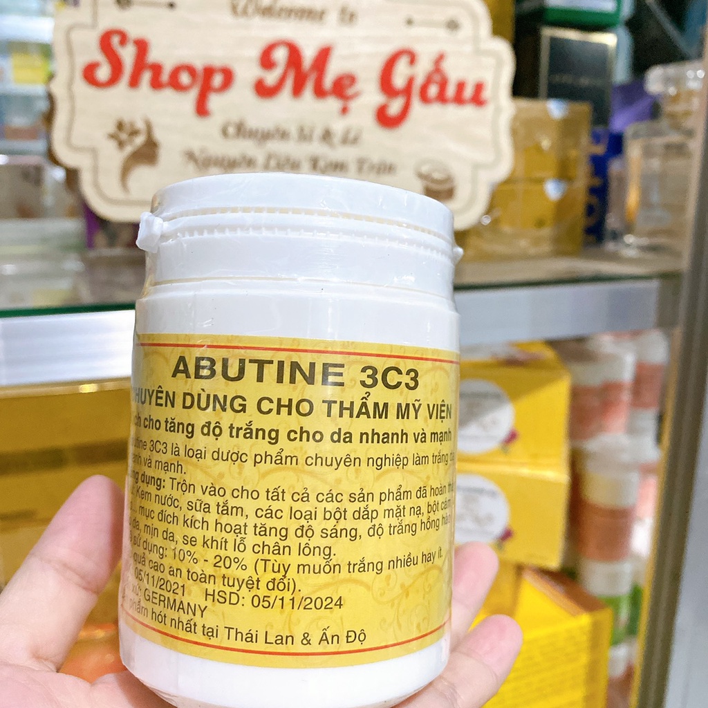 Kem kích trắng  Abutine 3c3 Thái Lan hộp 200gram (trộn kem)