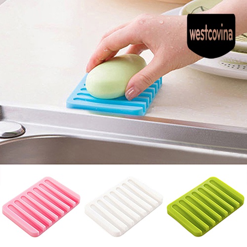 [Hot]☀ Khay Đựng Xà Phòng Bằng Silicone Dẻo Tiện Dụng