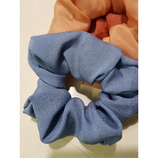 {Ảnh thật} cột tóc vải scrunchies von lụa ánh kim mềm xịn