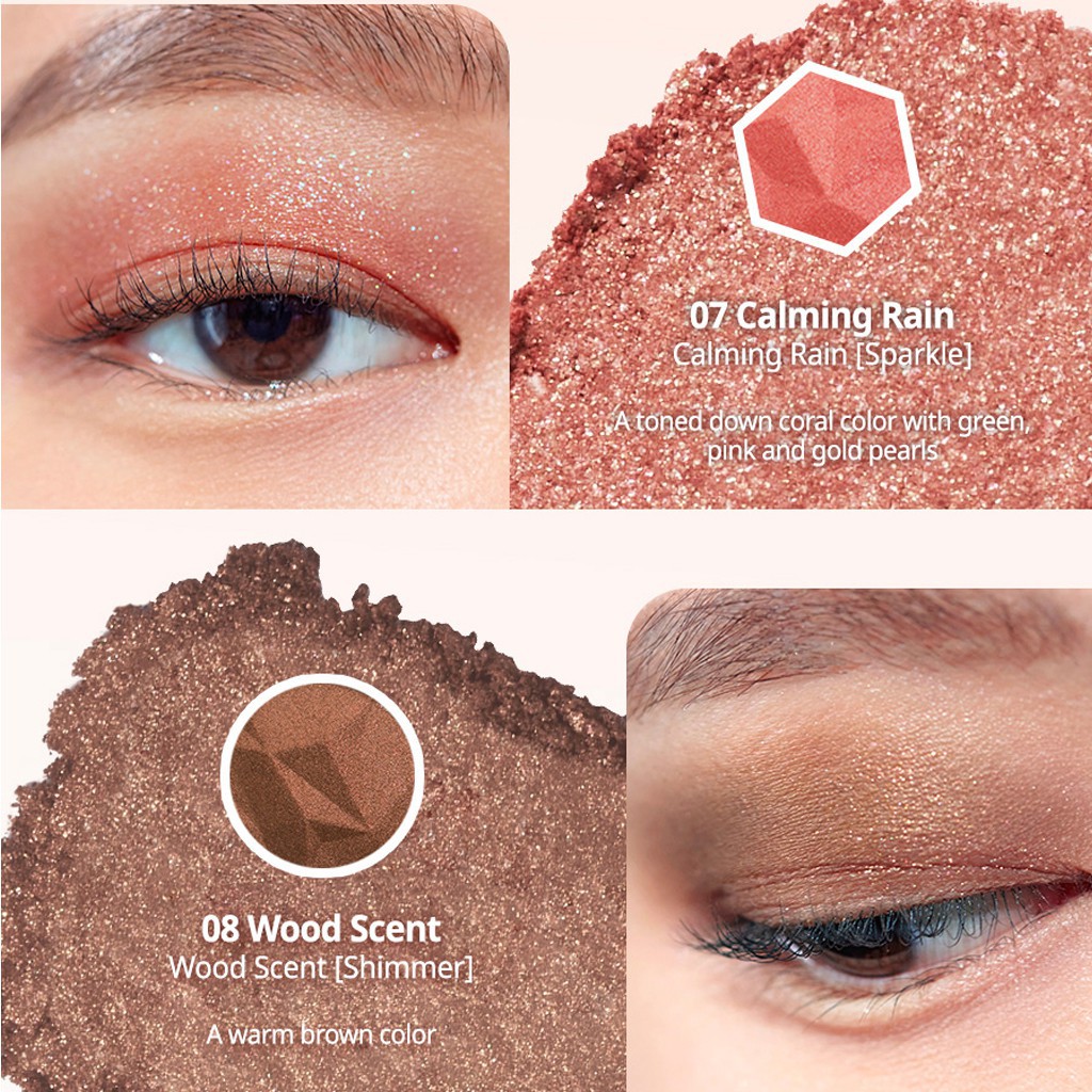 Bảng phấn mắt Clio Prism Air Eye Palete 8 ô, nhũ lấp lánh bám màu tốt - HONGS BEAUTY | BigBuy360 - bigbuy360.vn