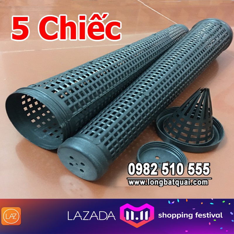 [ big sale ] 5 Chiếc Ống bẫy lươn 45cm x 8.5cm ( longbatquai.com ) ( rẻ vô địch )