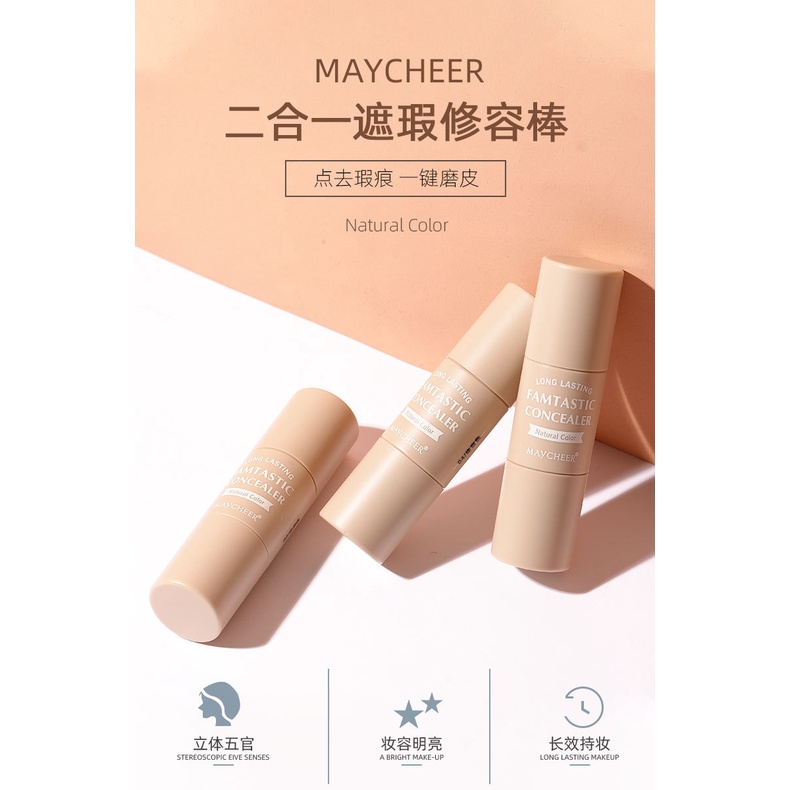 美 茜 儿 Ba Chiều Đôi Ánh Sáng Cao Thanh Sửa Chữa Kép Sử Dụng Cho Người Mới Bắt Đầu Tằm Bút Kem Che Khuyết Điểm Mụn Trứng Cá Bóng Mũi AvNE | BigBuy360 - bigbuy360.vn