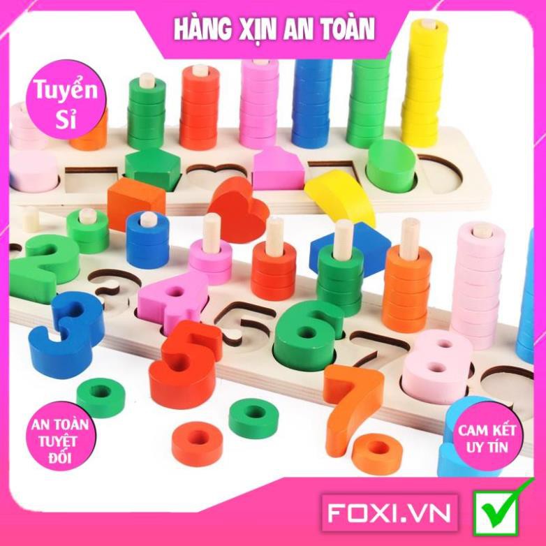 Đồ chơi toán học cân thăng bằng Montessori-Trò chơi trí tuệ-giúp bé làm toán dễ dàng-hiểu quy luật-Bé vừa học vừa chơi