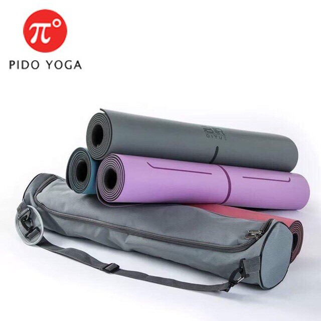 Thảm Yoga Định tuyến PIDO Cao Su PU Bản cao cấp - (Tặng kèm túi đựng và đai buộc)