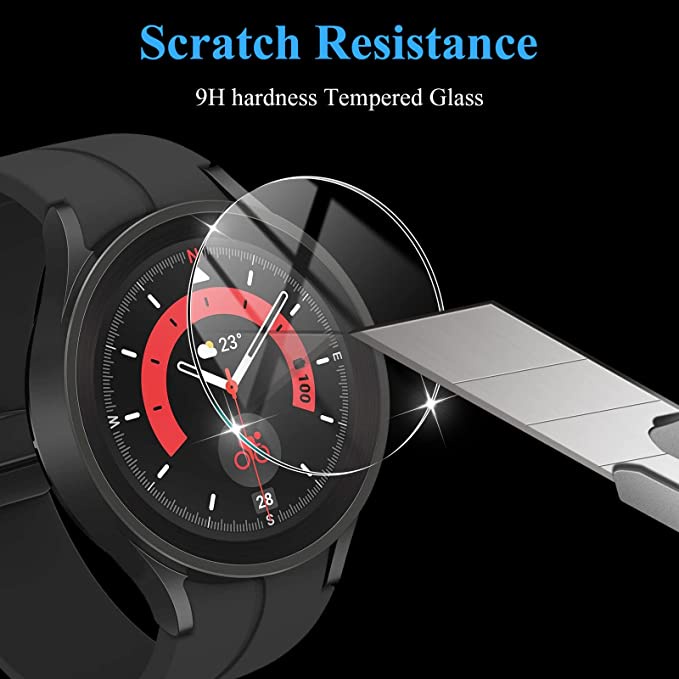 Kính cường lực bảo vệ màn hình đồng hồ JANSIN thích hợp cho Samsung Galaxy Watch 5 5 Pro 45mm 44mm 40mm