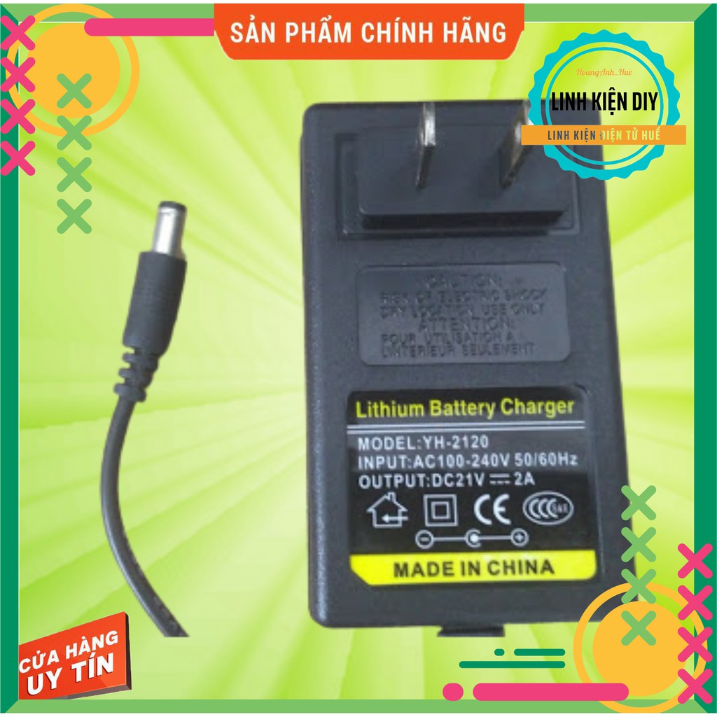 Sạc pin 5s sạc 21v 1A tự ngắt khi đầy có đèn báo dùng cho pin lithium lipo 18650