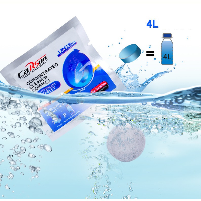 Viên sủi lau rửa vệ sinh các loại kính