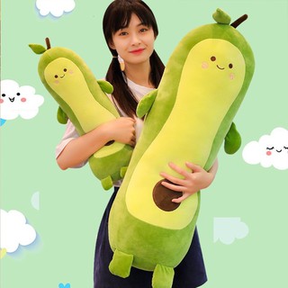 Gấu bông quả bơ dài, gối ôm hình quả bơ dễ tương dài size 45 - 80cm
