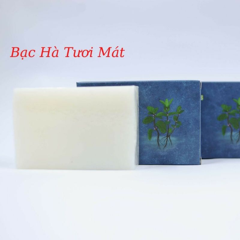 [CHÍNH HÃNG] SOAP Xà Phòng- Xà Bông Thảo Dược Bạc Hà  Sinh Dược- MÁT, SẠCH, SÁNG DA