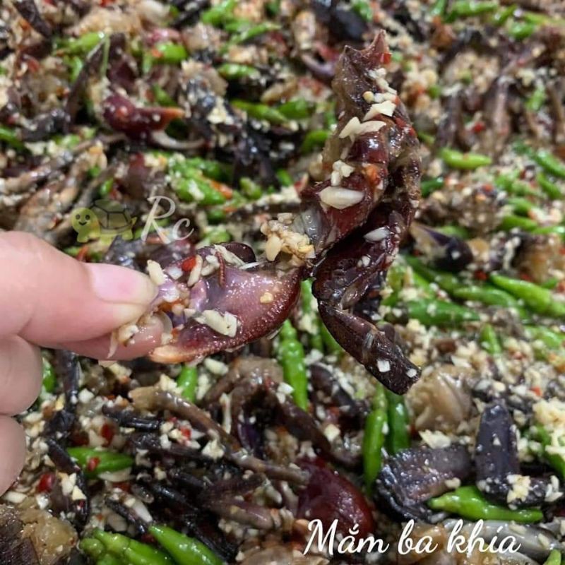 Mắm ba khía trộn sẵn- hủ 500gr