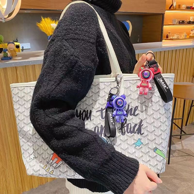 Vòng Chìa Khóa Phi Hành Gia Dễ Thương 3D Trang Trí Móc Chìa Khoá Xe Máy Mặt Dây Chuyền Phụ Kiện