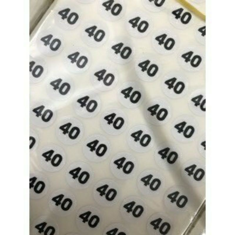 70 con tem giá 1 K _ Tem size nhãn số dán_decal Size 35 tới 42 giày dép.