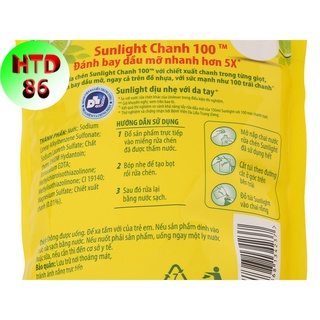 Nước rửa chén sunlight chanh túi 750g