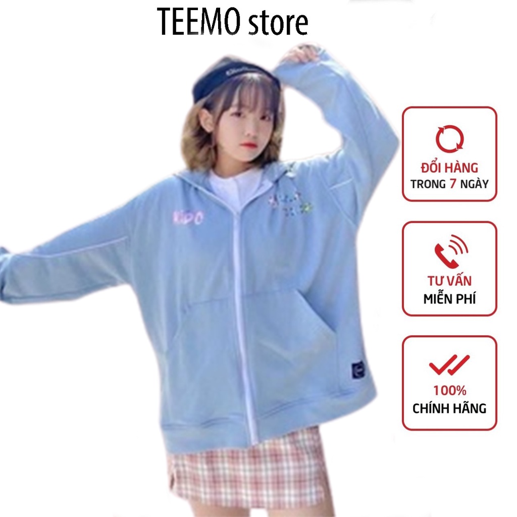 Áo Khoác Hoodie Nam Nữ Form Rộng Dễ Thương KIDO Thời Trang TEEMO
