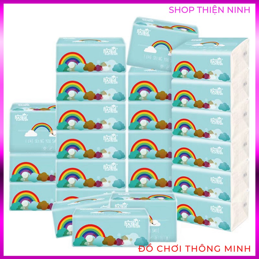 THÙNG 30 GÓI GIẤY ĂN CẦU VỒNG XIN MIER SIÊU DAI [Hàng chuẩn ximer , mới về]