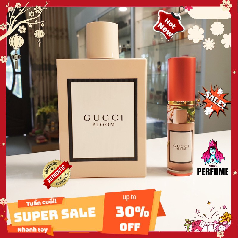 [Mã FMCGSALE giảm 5% đơn 250K] [Chính Hãng] Nước Hoa Nữ 𝗚𝘂𝗰𝗰𝗶 𝗕𝗹𝗼𝗼𝗺_ Cô Nàng Mang Phong Cách Vintage