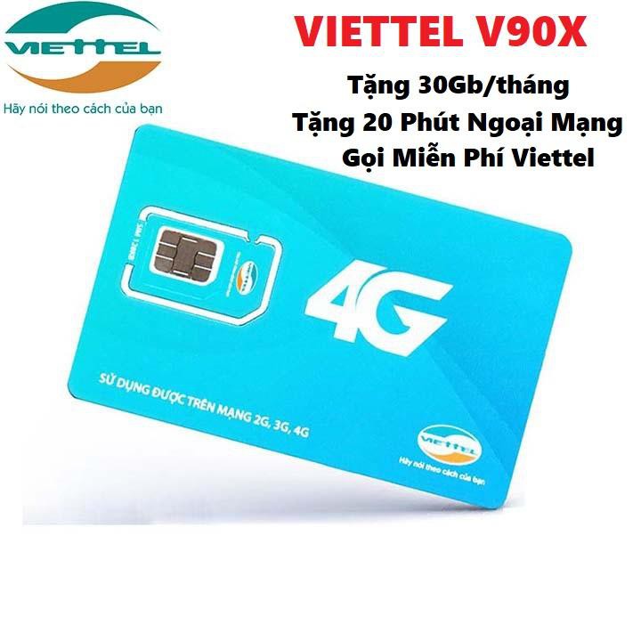 Siêu Sim Khủng 4G Viettel gói 1GB/ngày 30GB/Tháng Gọi Nội Mạng Miễn Phí Gọi Tẹt Ga