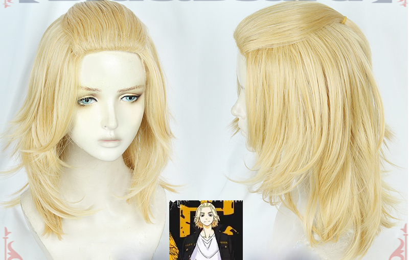 Tóc Giả Hóa Trang Nhân Vật Phim Hoạt Hình Tokyo Revengers Sano Manjir Mikey 50cm Chifuyu Matsuno Wig