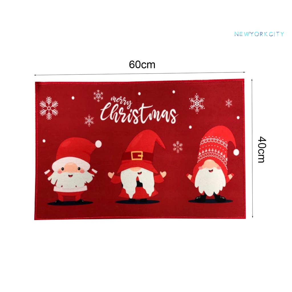Thảm Polyester Chống Mòn In Họa Tiết Hoạt Hình Trang Trí Nhà Cửa Dịp Giáng Sinh
