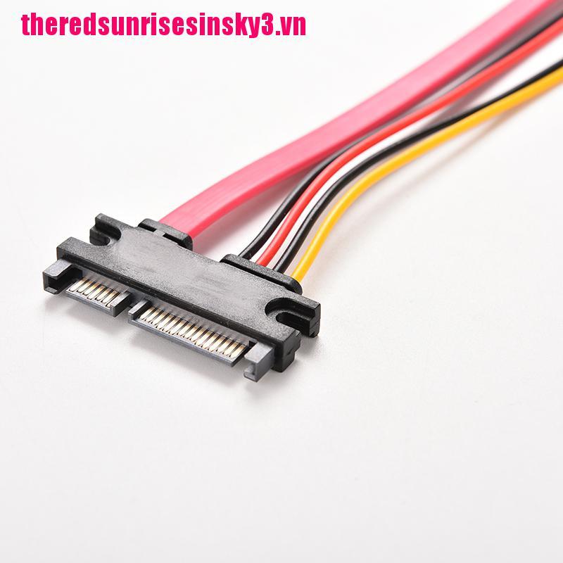 Dây Cáp Mở Rộng 12 Inch Male Sang Female 7 + 15 Pin Sata