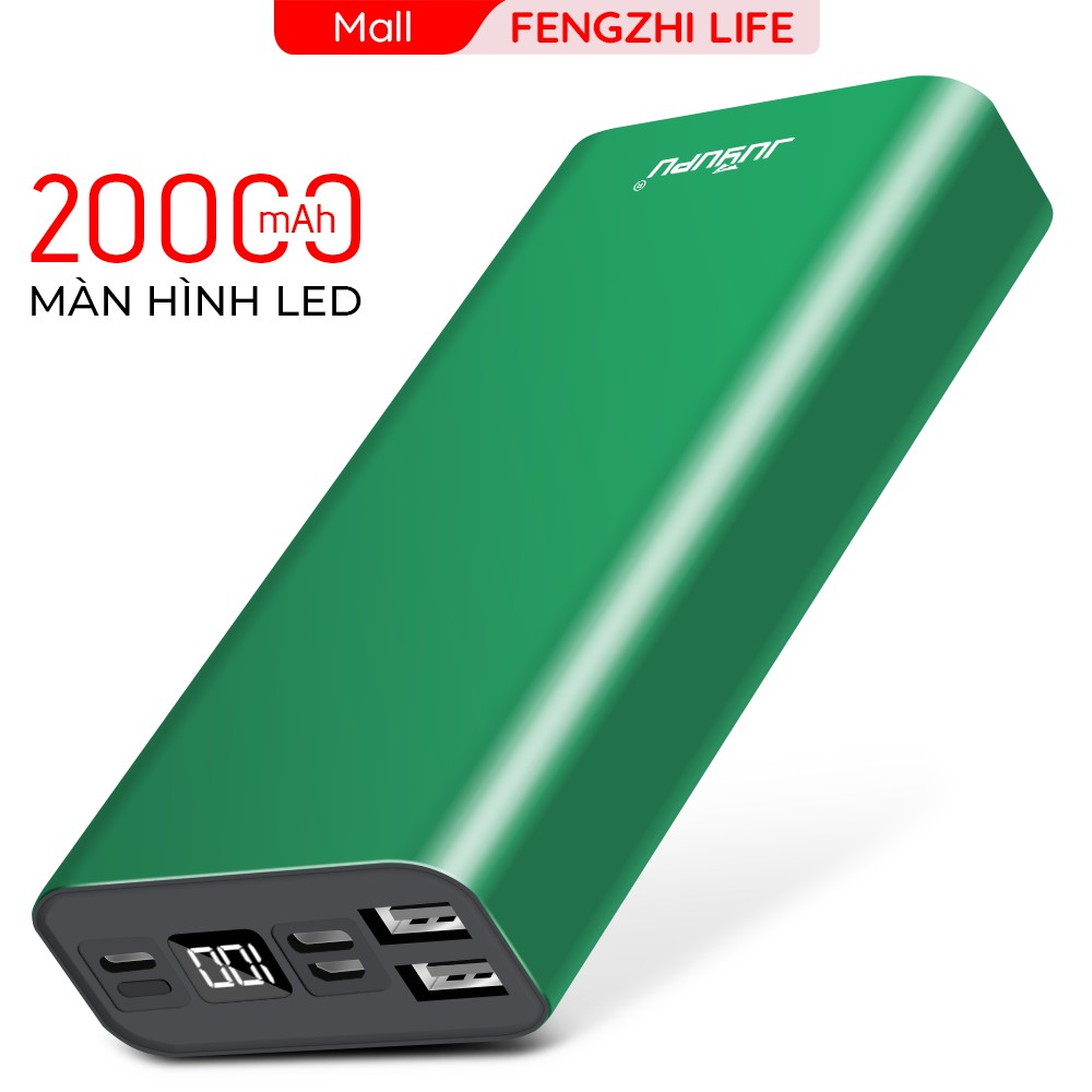 Sạc dự phòng 20000mah FENGZHI PR6C màn hình Led hiển thị pin gồm 3 cổng vào vỏ nhôm kim loại cao cấp BẢO HÀNH 12 THÁNG