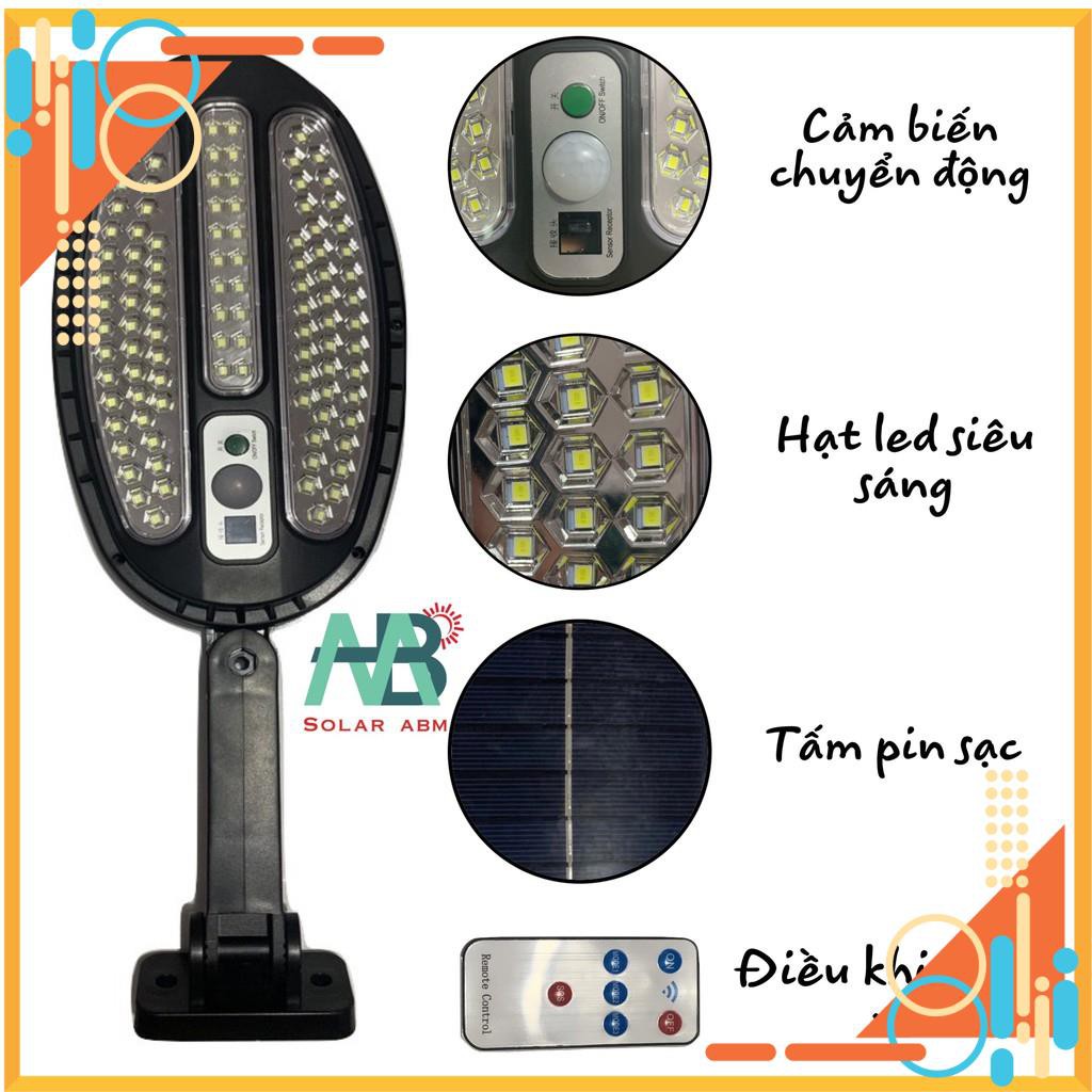 Đèn Đường Năng Lượng Mặt Trời Tấm Pin Liền Thể 50W 100W , 138 LED , IP65 , Chống Nước , ABS , 50W.. 200W ABM Solar