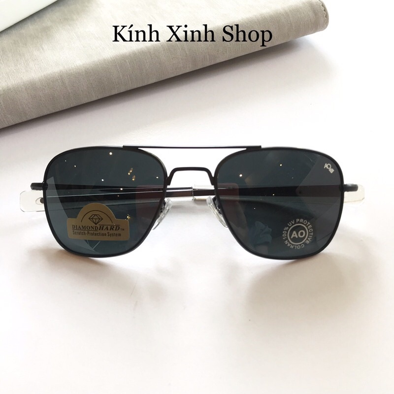 Kính râm, Kính mát Nam Cơn Ao Fullbox Phụ Kiện Tròng Thuỷ Tinh Cao Cấp