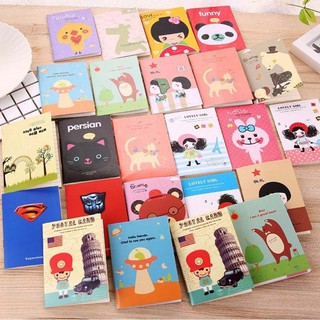 Combo 5 cuốn sổ tay bìa hoạt hình