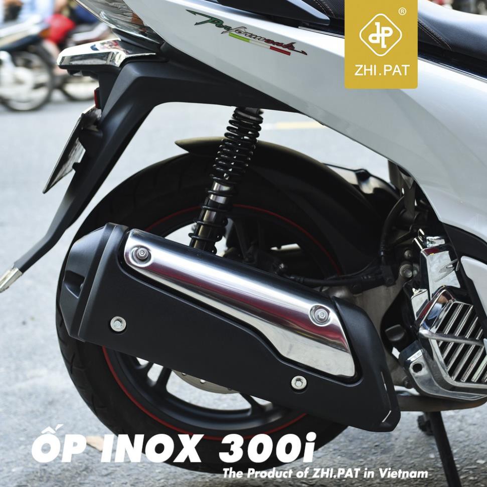 Ốp Pô SH 300i INOX Cho SH 2017 SH2018 SH2019 125i 150i 300i Phong Cách Sh Ý - Hàng Chính Hãng ZHI.PAT Cao Cấp