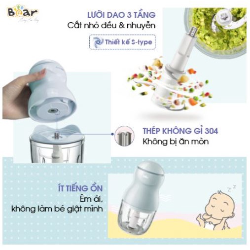 Máy xay ăn dặm Bear QSJ-A01F2 (GR-B03V2) 0.3l bản quốc tế