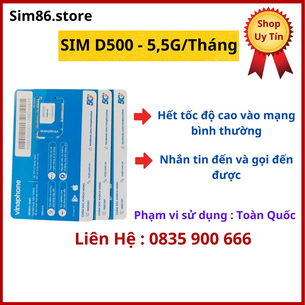 Sim 4g vina 1 năm ezcom 12t trọn gói không cần nạp tiền sử dụng toàn quốc