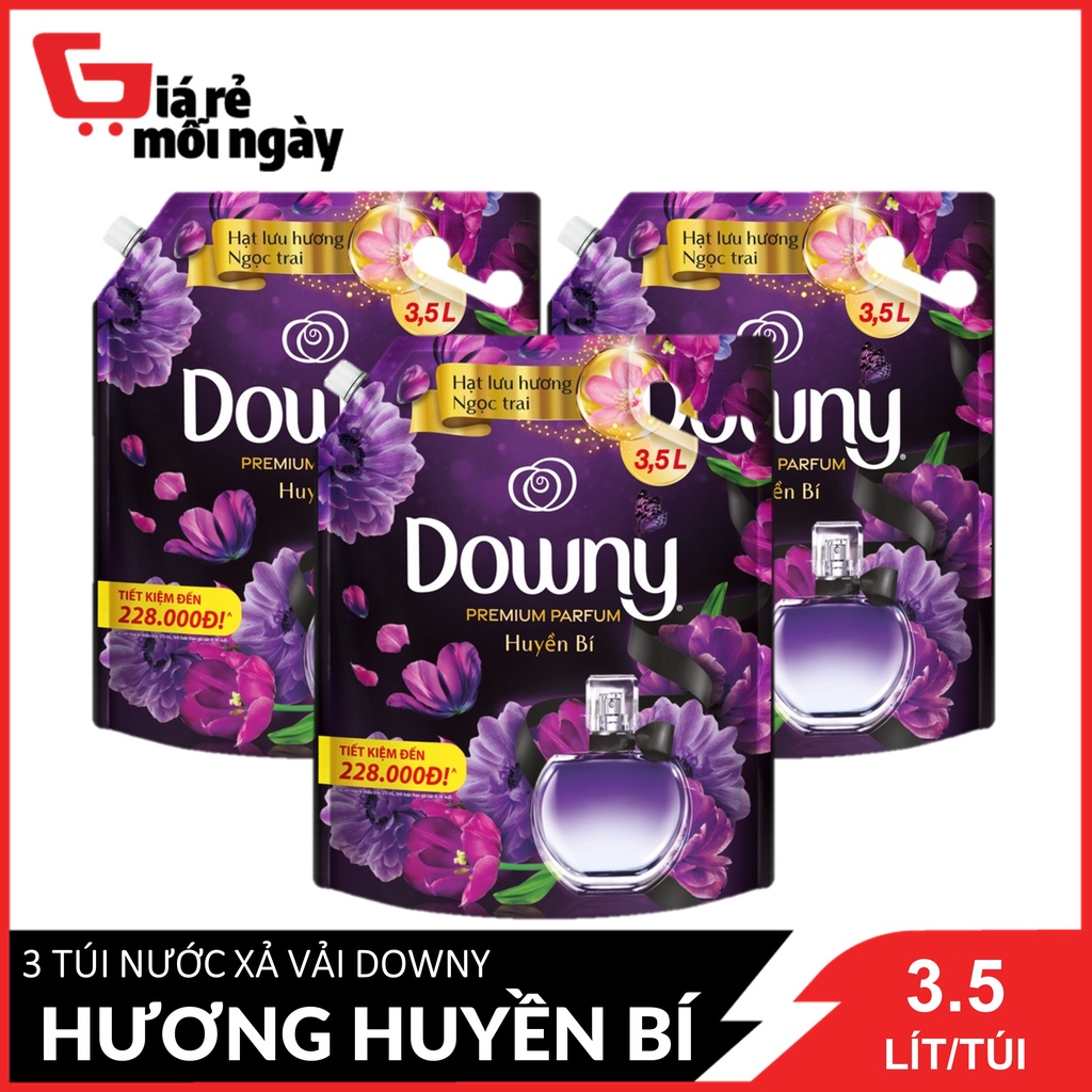COMBO 3 túi Nước xả vải Downy Huyền bí 3.5L