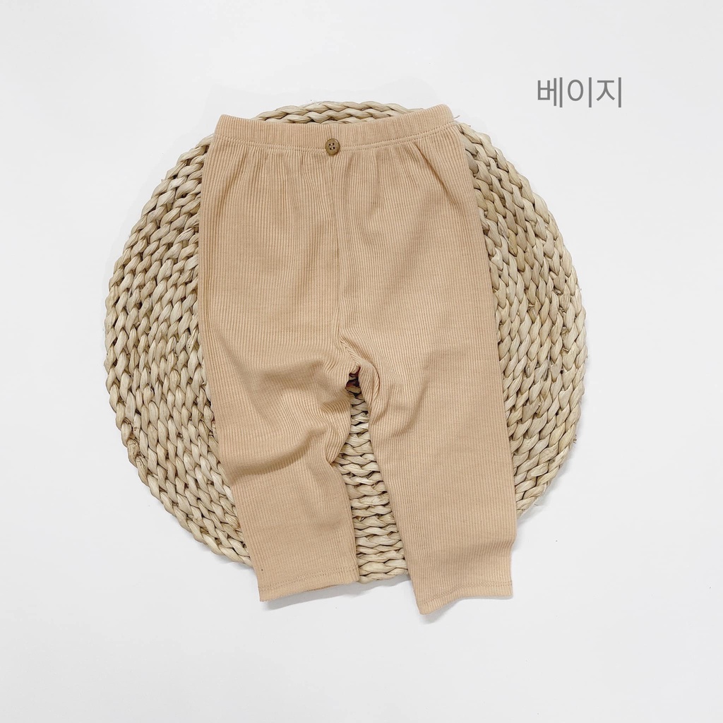 Quần legging len tăm đính 1 khuy thu đông cực đẹp bé trai bé gái Namkidshop (QATE402)