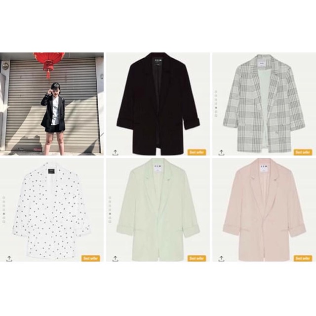 Áo blazer bershka auth