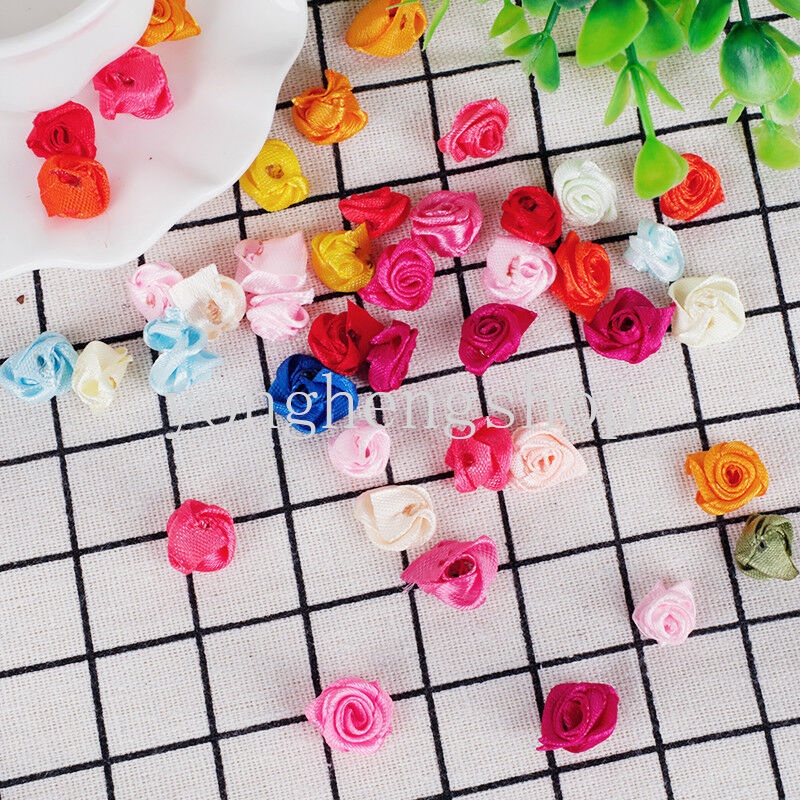 Set 100 Hoa Hồng Giả Bằng Vải Satin Dùng Để Trang Trí Tiệc Cưới