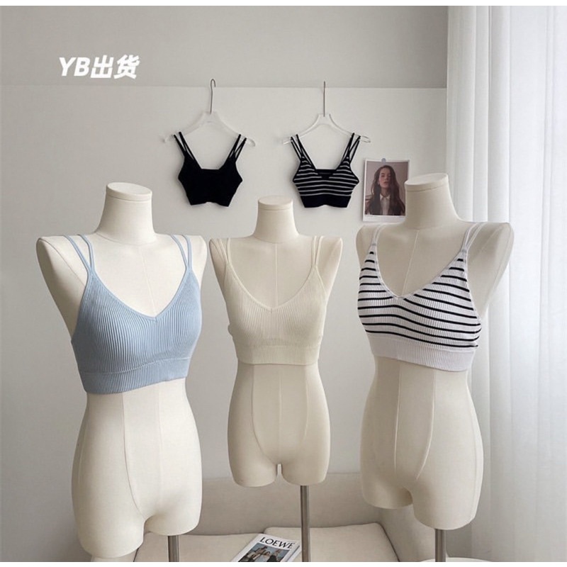 ÁO BRA LEN TĂM CÓ ĐỆM NGỰC 0406 hàng quảng châu