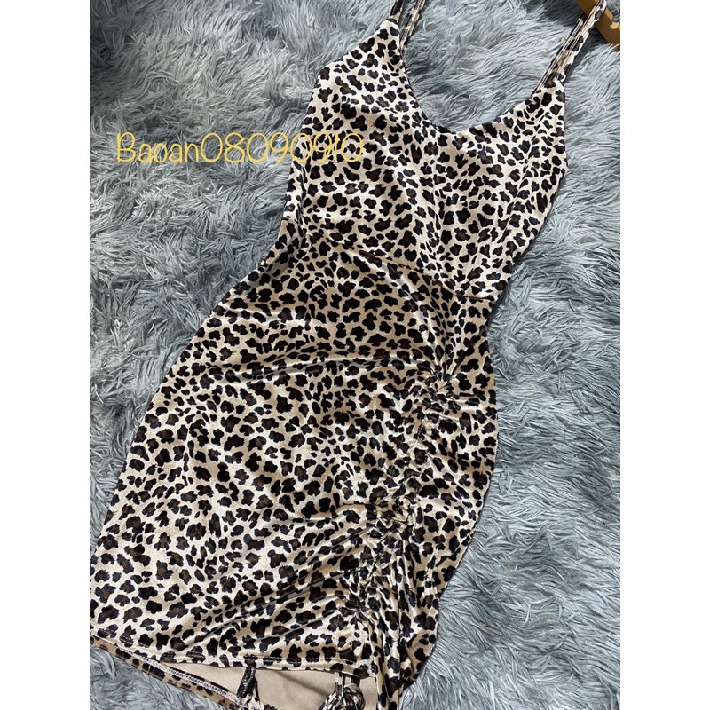 Đầm 2 dây nữ form ôm body phối rút đùi chất vải nhung beo FreeSize dưới 53kg | BigBuy360 - bigbuy360.vn