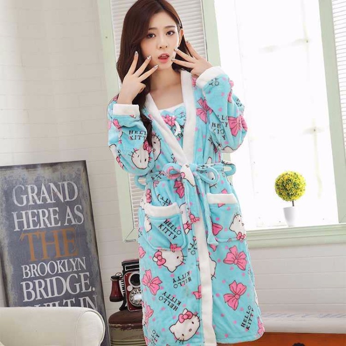 Bộ Đồ Ngủ Lông Cừu San Hô Cao Cấp Dễ Thương Chất Lượng Cao Thời Trang Thu Đông Cho Nữ | BigBuy360 - bigbuy360.vn