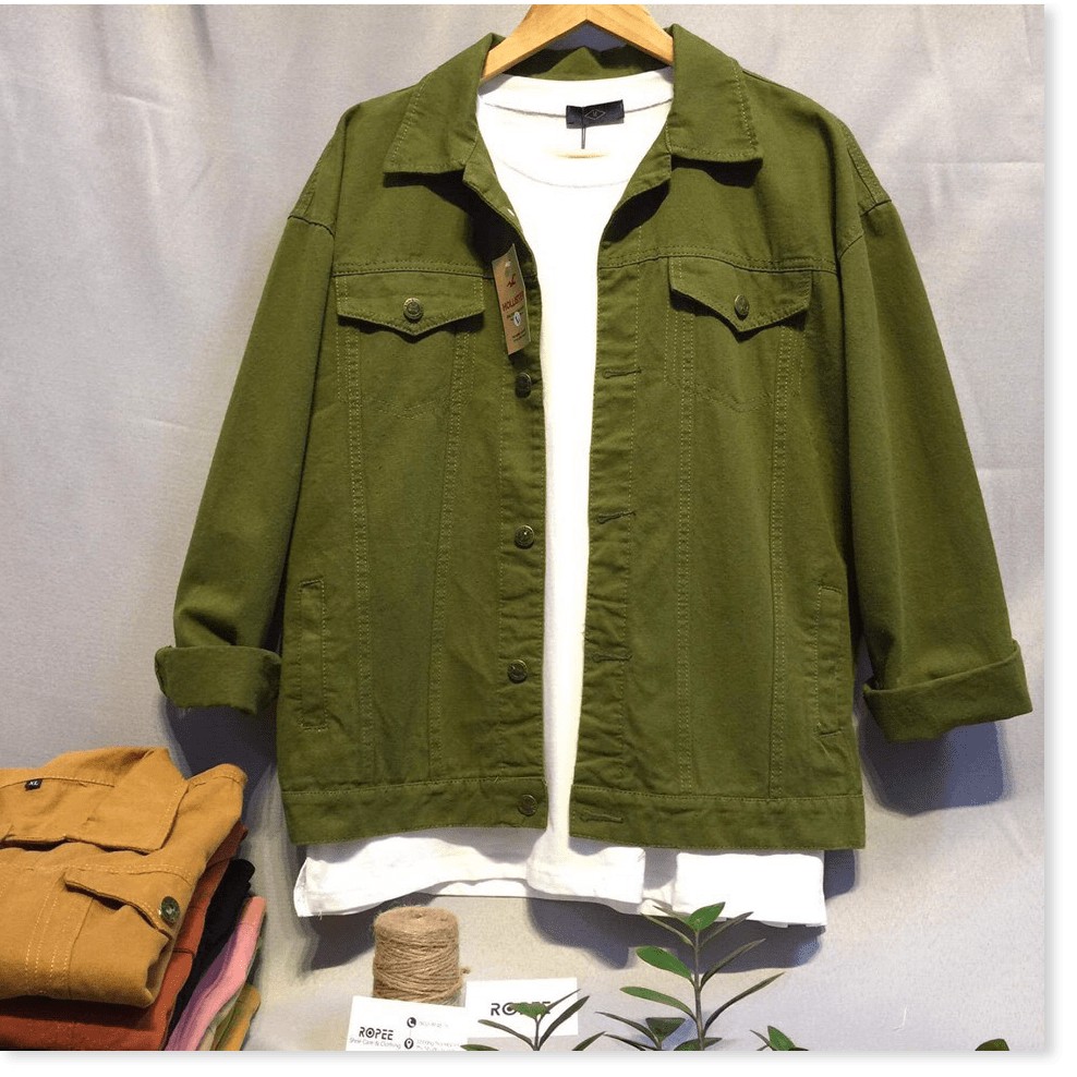 HANG HOT Áo Khoác Kaki UNISEX Nhiều Màu Trẻ Trung Năng Động HP