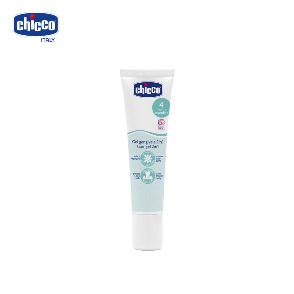 Gel Bôi Lợi Cho Bé Mọc Răng Chicco Giúp Làm Giảm Sưng Đau Lợi, Làm Sạch Khoang Miệng 30ml