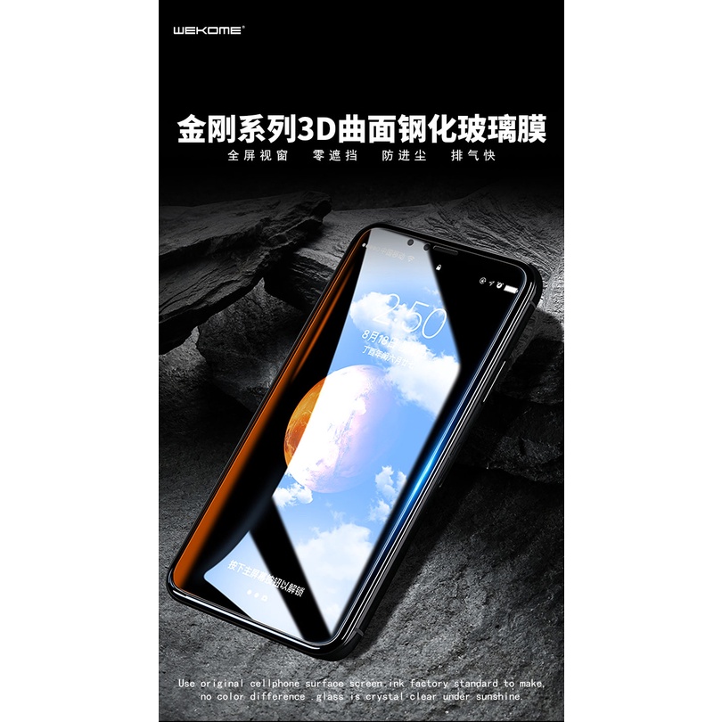 Kính cường lực Kingkong iP 009 hộp sắt WK không hộp trần dán full cho IP 7 8 X XS Max 11 12 Pro 13 13pro 14