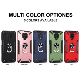 Ốp Điện Thoại Cứng Kiểu Giáp Chống Rơi Chống Sốc Kèm Giá Đỡ Cho Xiaomi Redmi Note 9s