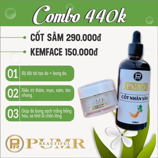 Cốt nhân sâm và kem face tối PUMR