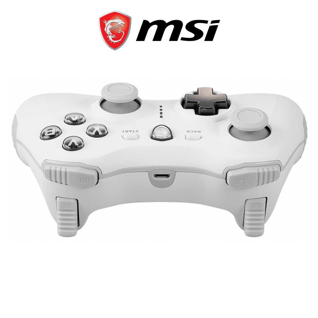 Tay Cầm Chơi Game Không Dây MSI Force GC30 V2 Dây Dài 2M, Tương Thích PS4, PC Laptop Windows, Điện Thoại Máy Tính Bảng