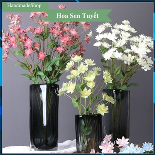 Hoa Giả Trang Trí - Hoa Sen Tuyết cao cấp