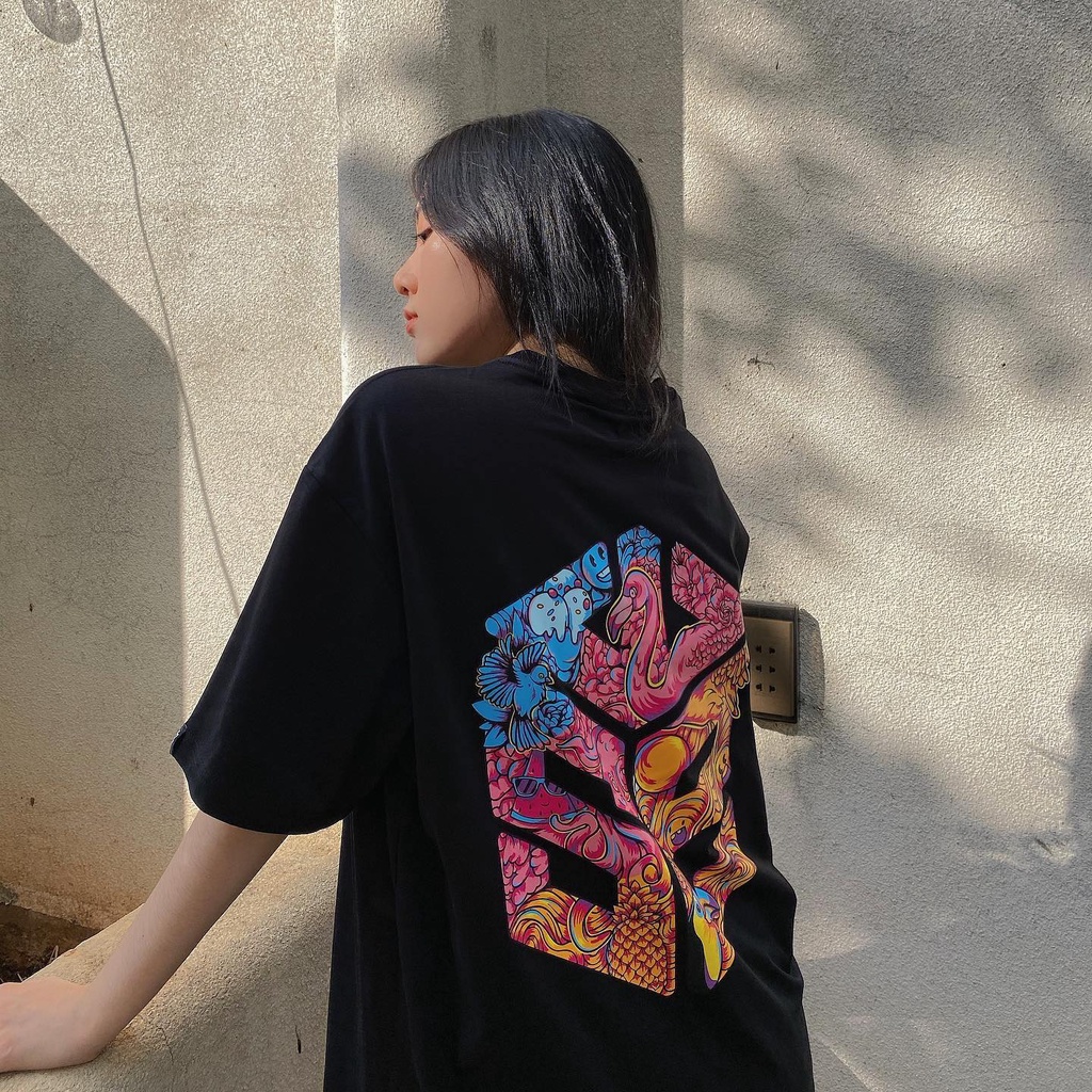 Áo thun SWE SUMMER TEE-BLACK nhiều màu form rộng tay lỡ