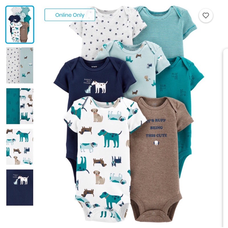 Set 7 bodysuit Carter's chính hãng-nhập Mỹ | BigBuy360 - bigbuy360.vn